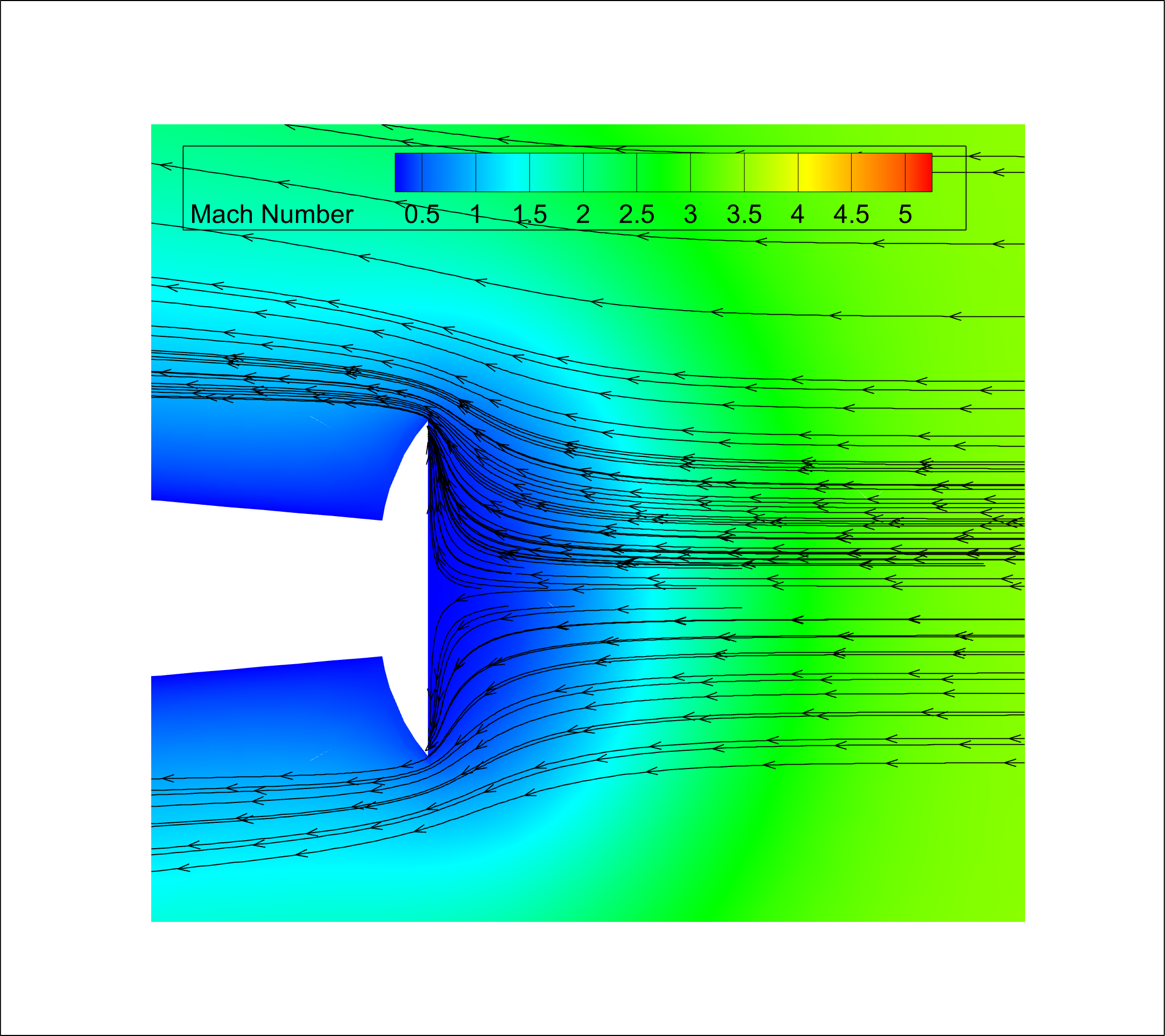 Aft-spike zoomed-in view