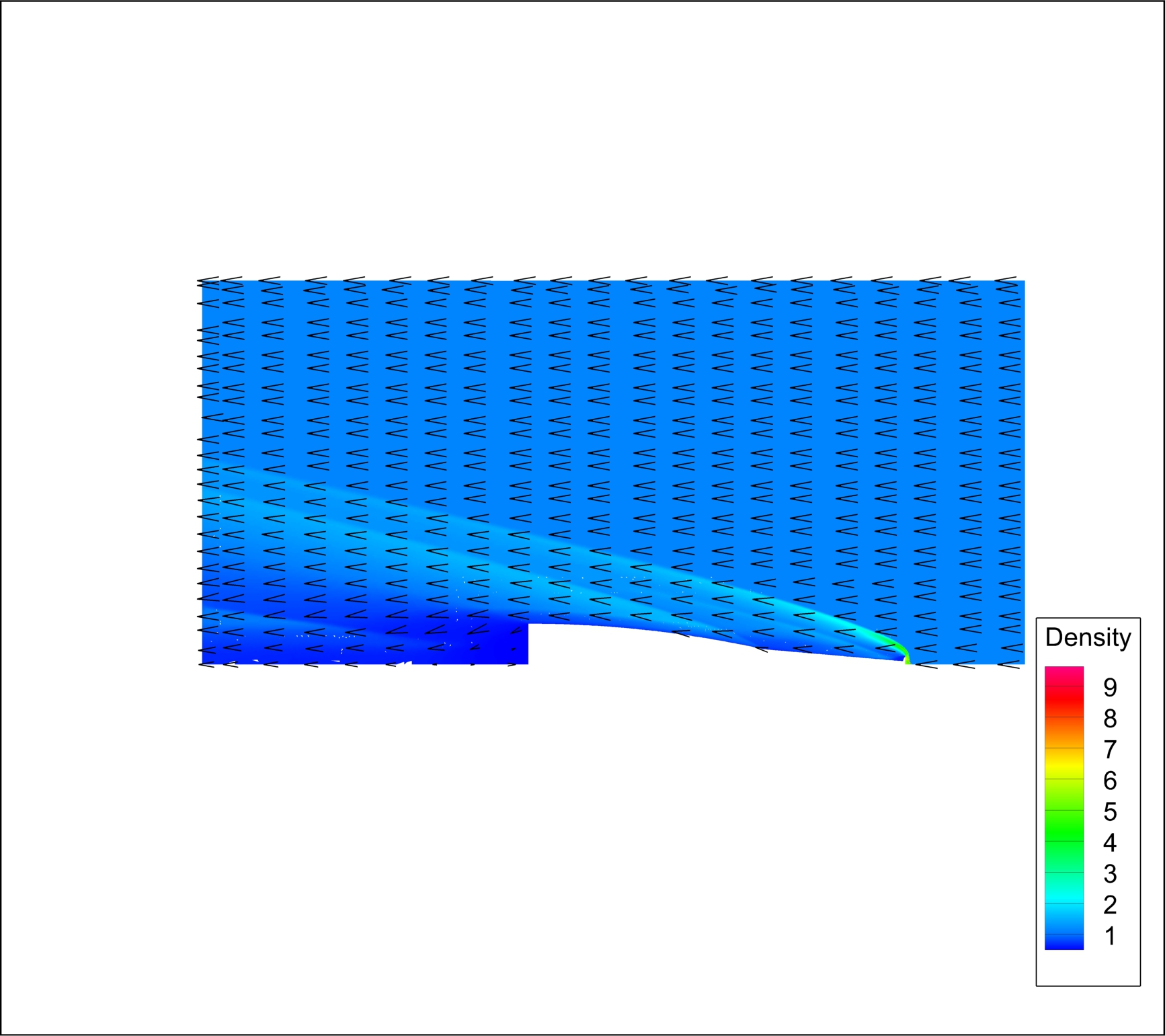 Aft-spike initial simulation result